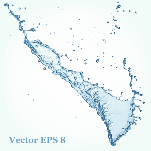 Splash blue water vector background 14 Splash blue water vector background 14