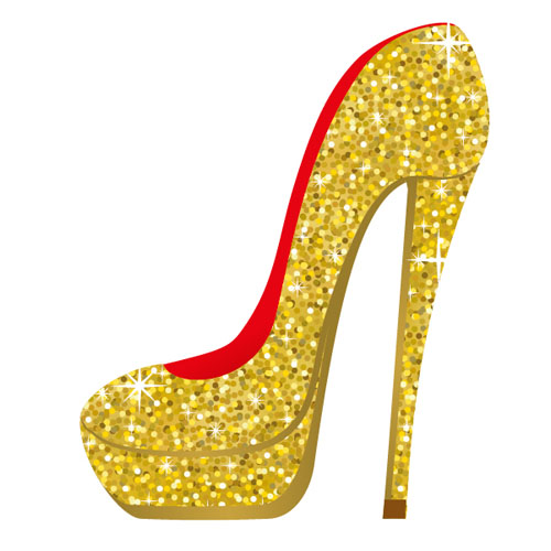 Women high heeled shoes vector illustration 02 Women high heeled shoes vector illustration 02