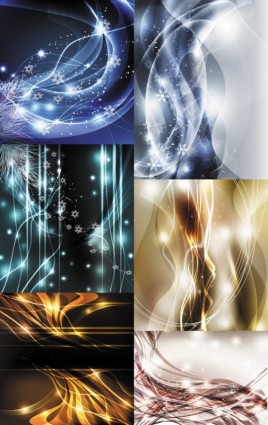 Abstract lines with light dynamic background vector Abstract lines with light dynamic background vector