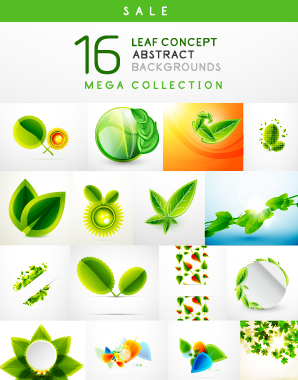 Abstract leaf concept background vector 01 Abstract leaf concept background vector 01