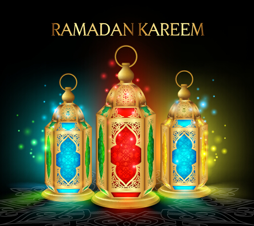 Background ramadan mubarak vector design set 08 Background ramadan mubarak vector design set 08