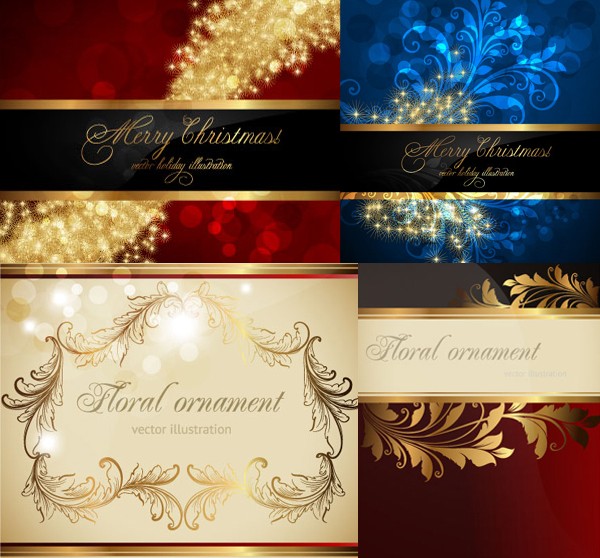 Bright starlight ornate background vector