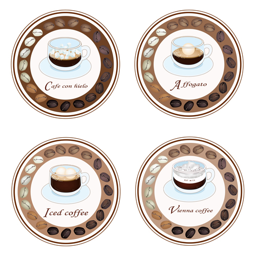 Coffee badge design vectors 01 Coffee badge design vectors 01