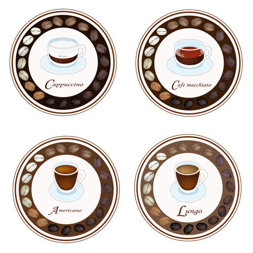 Coffee badge design vectors 02 Coffee badge design vectors 02