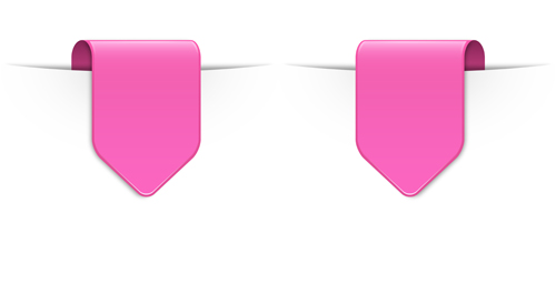 Colored bookmarks design vectors set 08 Colored bookmarks design vectors set 08