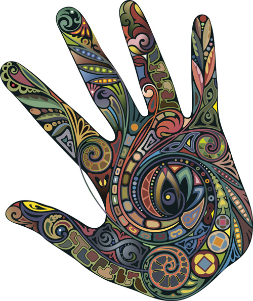 Creative palm design vector material 09 Creative palm design vector material 09