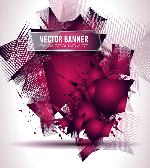 Glasses banner with geometric shapes background vector 10 Glasses banner with geometric shapes background vector 10
