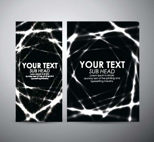 Shiny light with brochure cover template vecor 05 Shiny light with brochure cover template vecor 05