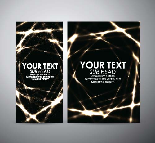 Shiny light with brochure cover template vecor 06 Shiny light with brochure cover template vecor 06