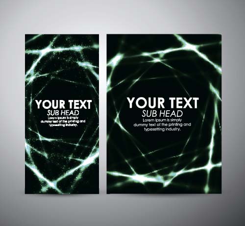 Shiny light with brochure cover template vecor 08 Shiny light with brochure cover template vecor 08