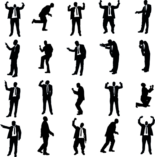 silhouettes silhouette businessman business 