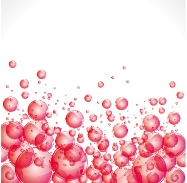 Transparent pink bubbles design vector Transparent pink bubbles design vector