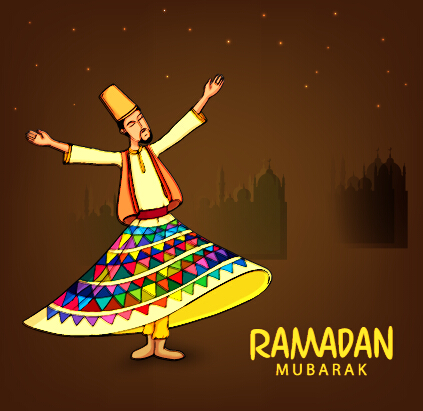 Background ramadan mubarak vector design set 02 Background ramadan mubarak vector design set 02