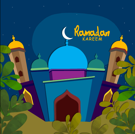 Background ramadan mubarak vector design set 04 Background ramadan mubarak vector design set 04