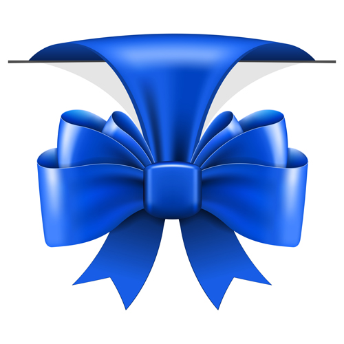 Beautiful blue bow vector Beautiful blue bow vector