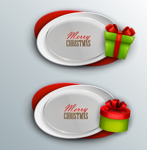 Christmas layered banners vector 01 Christmas layered banners vector 01