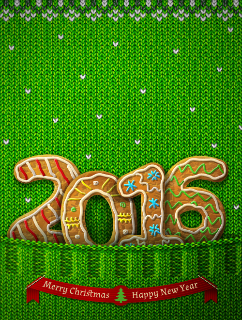 Creative 2016 christmas with new year vector design 10 Creative 2016 christmas with new year vector design 10