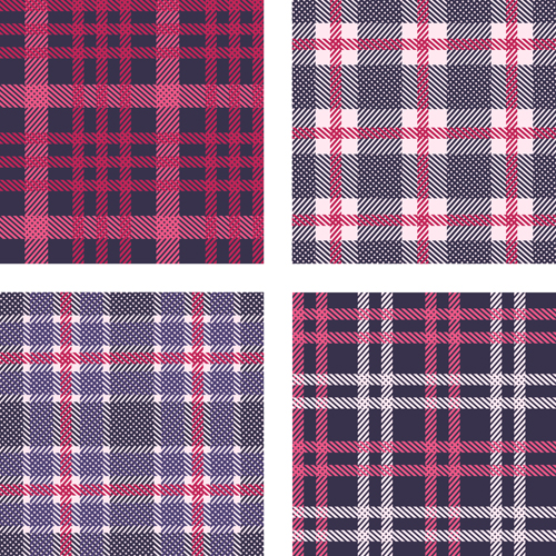 Fabric plaid pattern vector material 01 Fabric plaid pattern vector material 01
