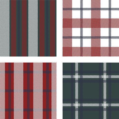 Fabric plaid pattern vector material 07 Fabric plaid pattern vector material 07