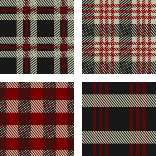 Fabric plaid pattern vector material 08 Fabric plaid pattern vector material 08