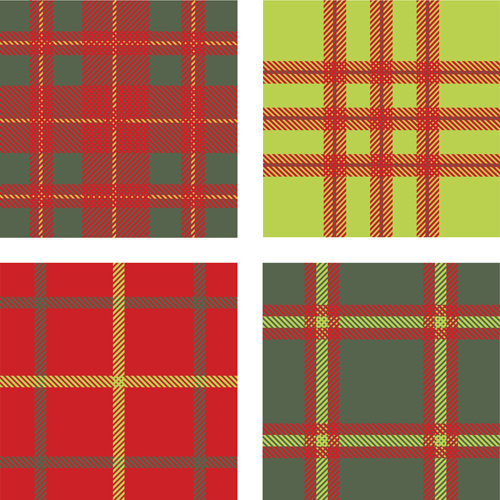 Fabric plaid pattern vector material 11