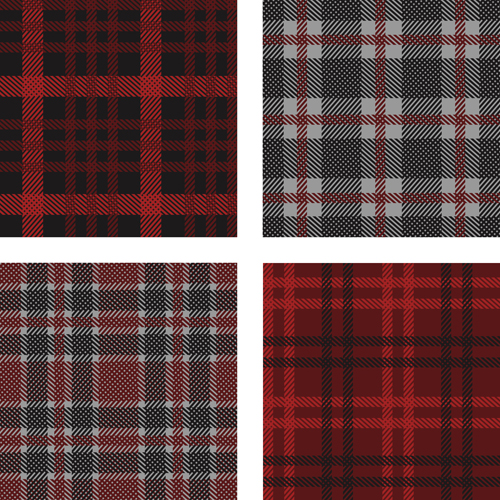 Fabric plaid pattern vector material 15 Fabric plaid pattern vector material 15