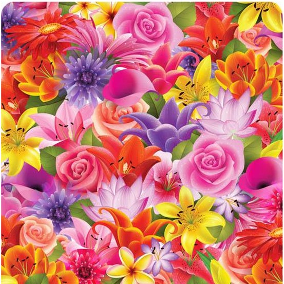 Fresh flower pattern vector Fresh flower pattern vector