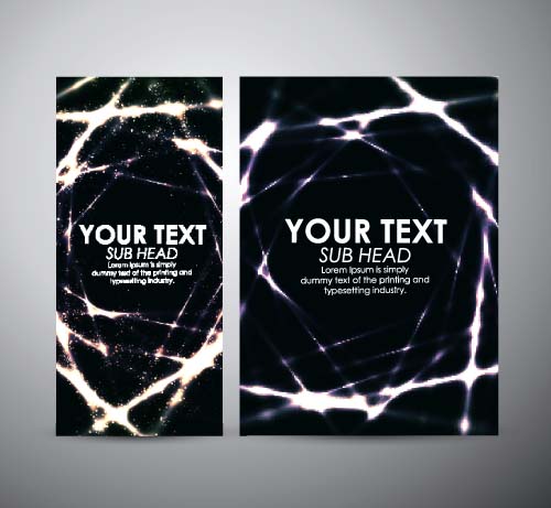 Shiny light with brochure cover template vecor 01 Shiny light with brochure cover template vecor 01