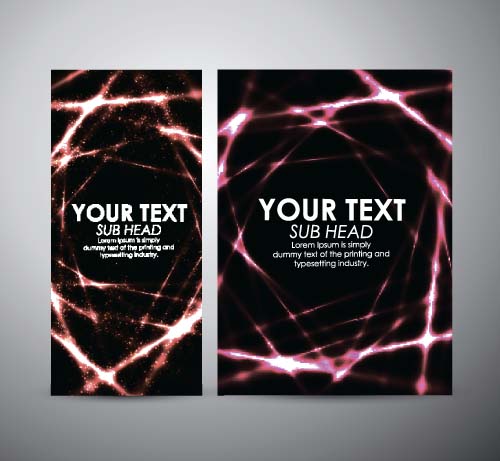 Shiny light with brochure cover template vecor 02 Shiny light with brochure cover template vecor 02