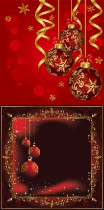 Vector set of christmas shiny background material 07 Vector set of christmas shiny background material 07