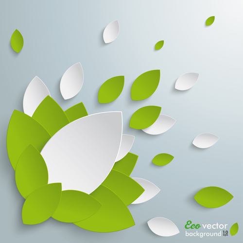 Elegant leaves shape vector background 01 Elegant leaves shape vector background 01