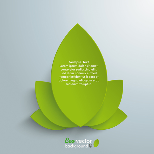 Elegant leaves shape vector background 02