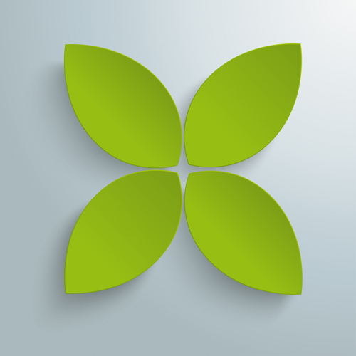 Elegant leaves shape vector background 03