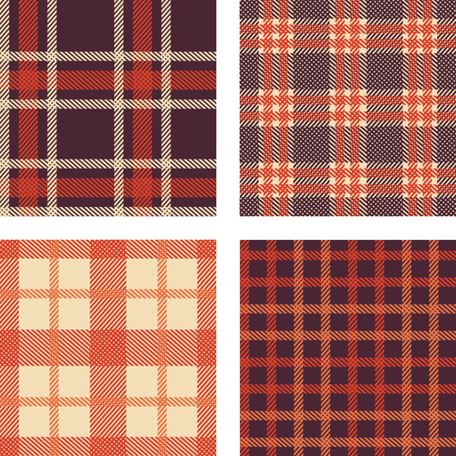 Fabric plaid pattern vector material 03 Fabric plaid pattern vector material 03
