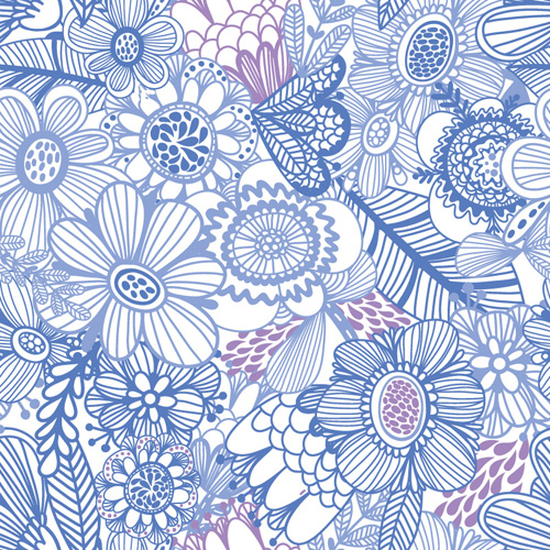 pattern hand drawn floral 