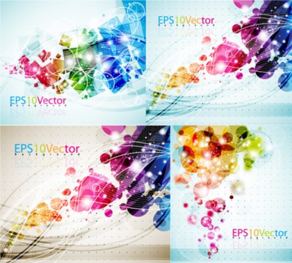 Exquisite abstract art background vector