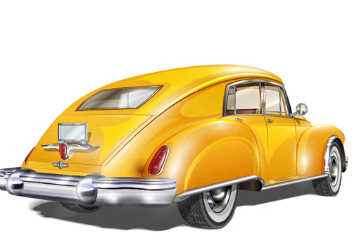 Luxury retro car vector illustration 02 Luxury retro car vector illustration 02