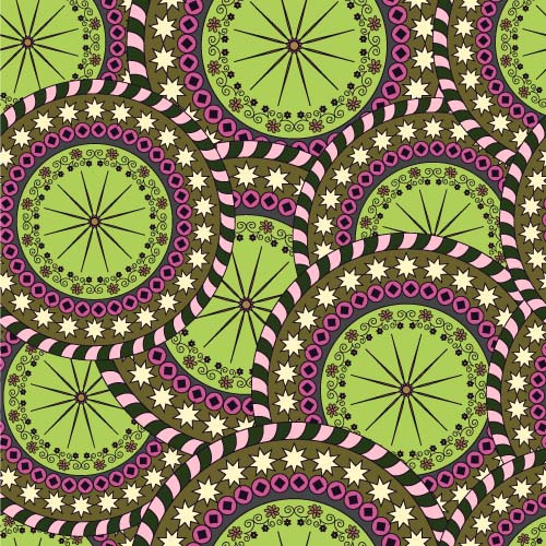 Ornate round lace pattern seamless vector 07 Ornate round lace pattern seamless vector 07