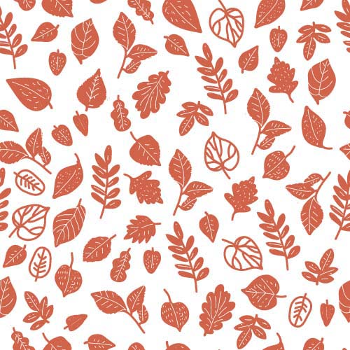 Simple leaves pattern seamless vector 08 Simple leaves pattern seamless vector 08
