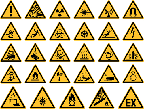 Triangle safety warning signs 02 Triangle safety warning signs 02