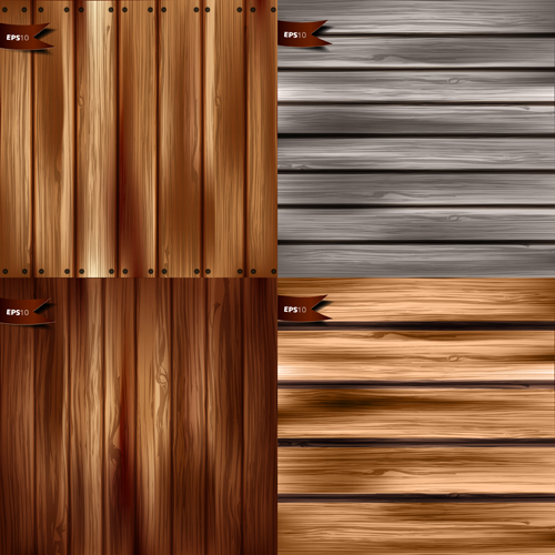 Vector wooden textures background design set 05 Vector wooden textures background design set 05