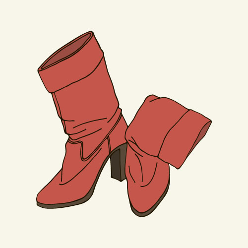 Woman boots hand drawn vector 01 Woman boots hand drawn vector 01