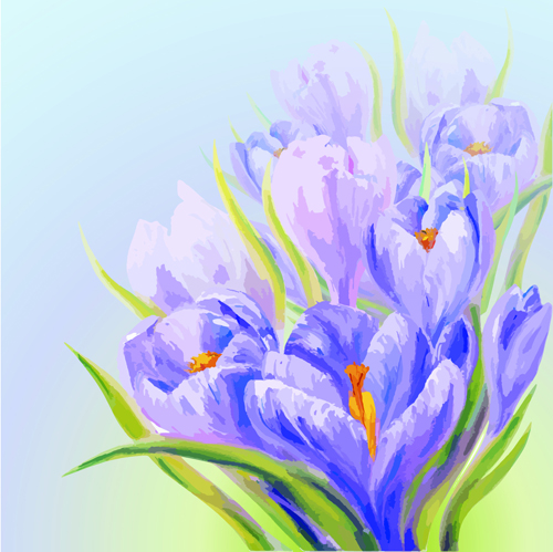 Hand drawn watercolor flower background 06 Hand drawn watercolor flower background 06