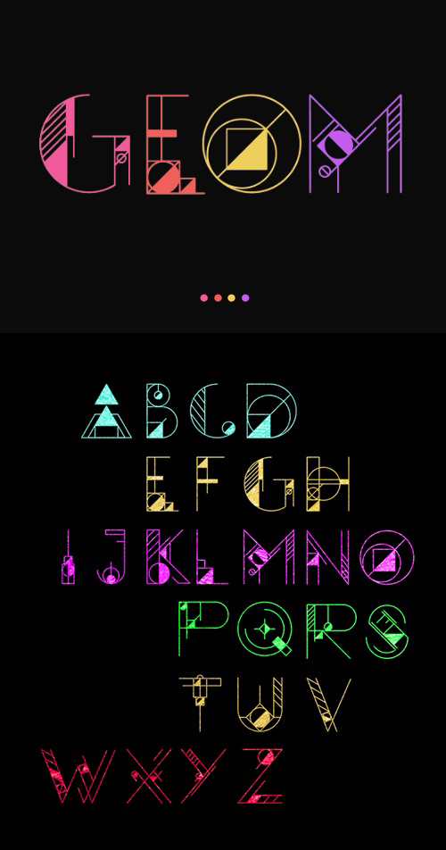 material funny colored alphabet 