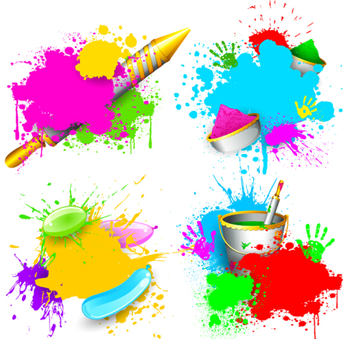 Holi creative background art vector 10 Holi creative background art vector 10