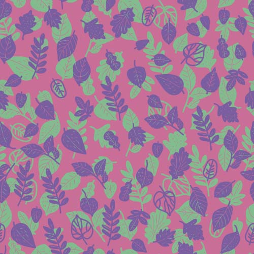 Simple leaves pattern seamless vector 01 Simple leaves pattern seamless vector 01
