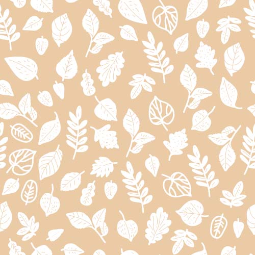 Simple leaves pattern seamless vector 04 Simple leaves pattern seamless vector 04
