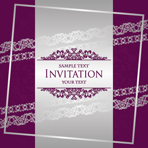 wedding vintage styles invitation card 