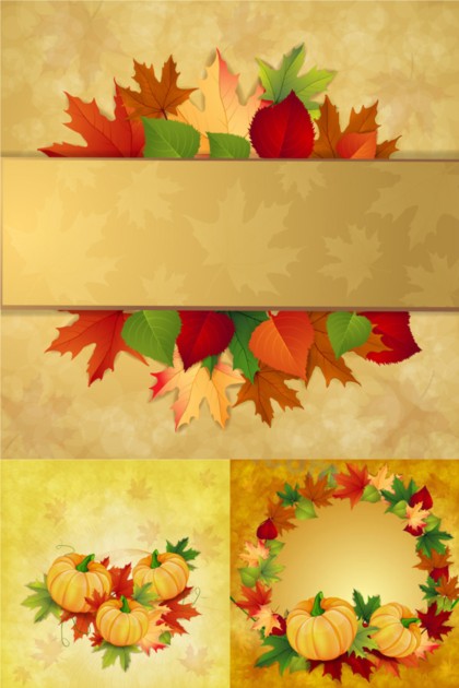 charm autumn background vectors material charm autumn background vectors material