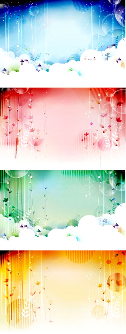 Christmas baubles with dream background vector Christmas baubles with dream background vector